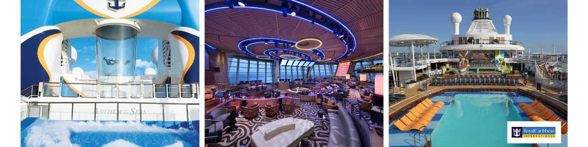 Cruise met Royal Caribbean's Anthem of the Seas. Boek uw cruise bij Cruise2Travel.